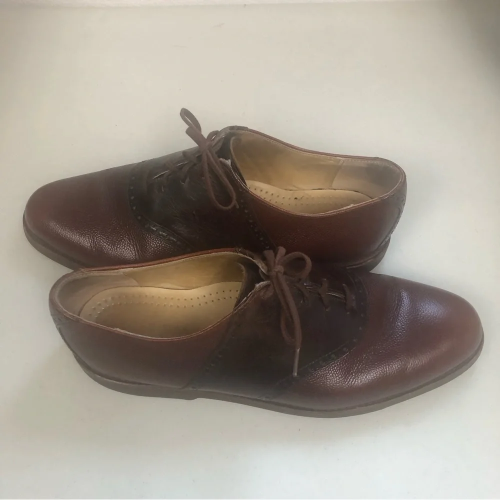 Cole Haan Shoes /Oxford Brown Pebbled Leather /Men's Size 13 D